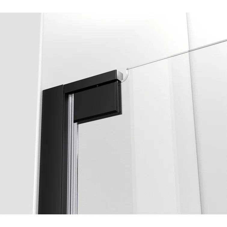 58.5" W x 72" H Pivot Frameless Shower Door