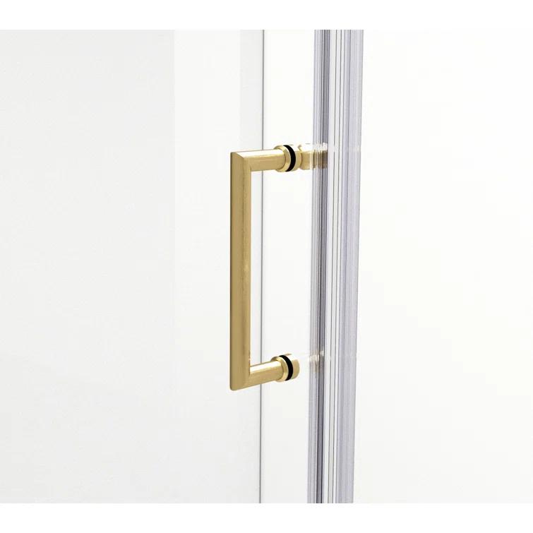 58.5" W x 72" H Pivot Frameless Shower Door