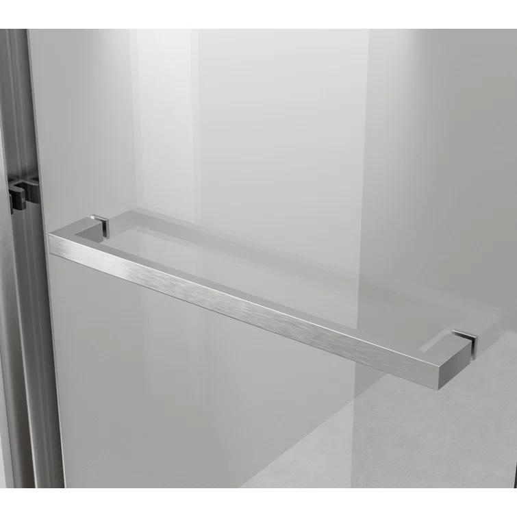 54.33" - 60" W x 60" H Double Sliding Semi-Frameless Tub Door