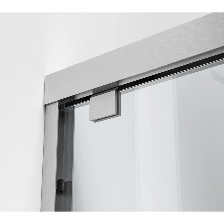 54.33" - 60" W x 60" H Double Sliding Semi-Frameless Tub Door