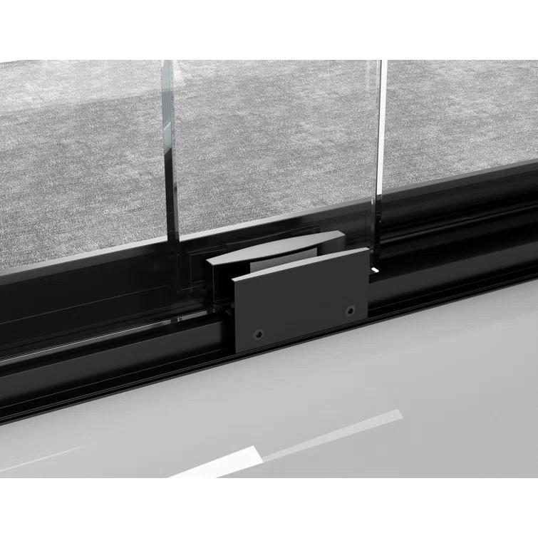 54.33" - 60" W x 60" H Double Sliding Semi-Frameless Tub Door