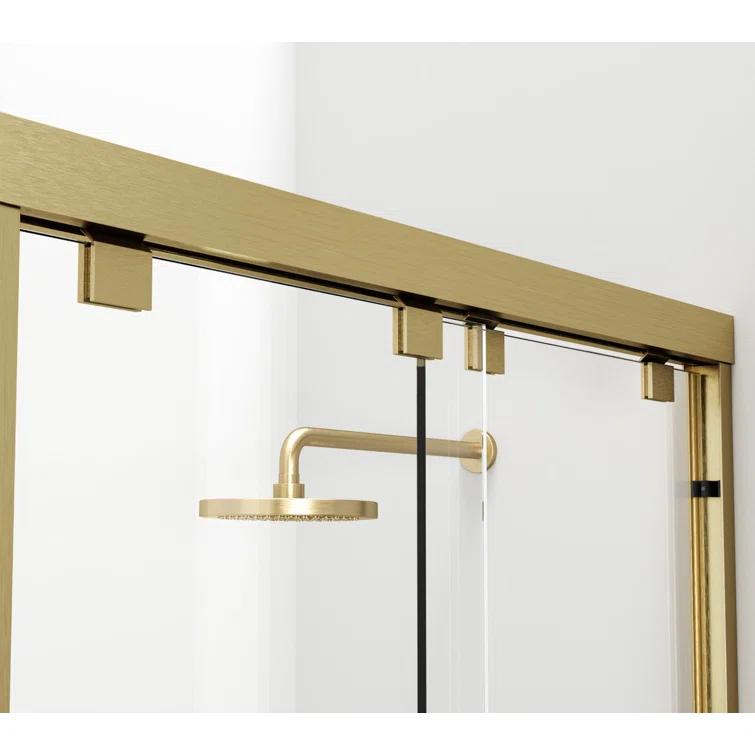 54.33" - 60" W x 60" H Double Sliding Semi-Frameless Tub Door