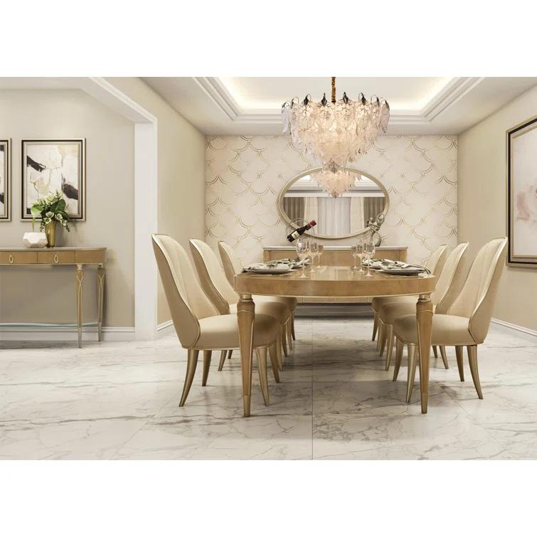 Michael Amini Villa Cherie Extendable Oval Dining Table
