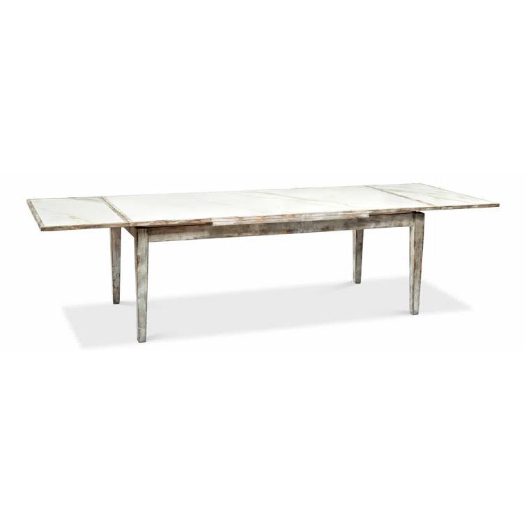 Sarreid Ltd As Shown Extendable Beech Solid Wood Base Dining Table