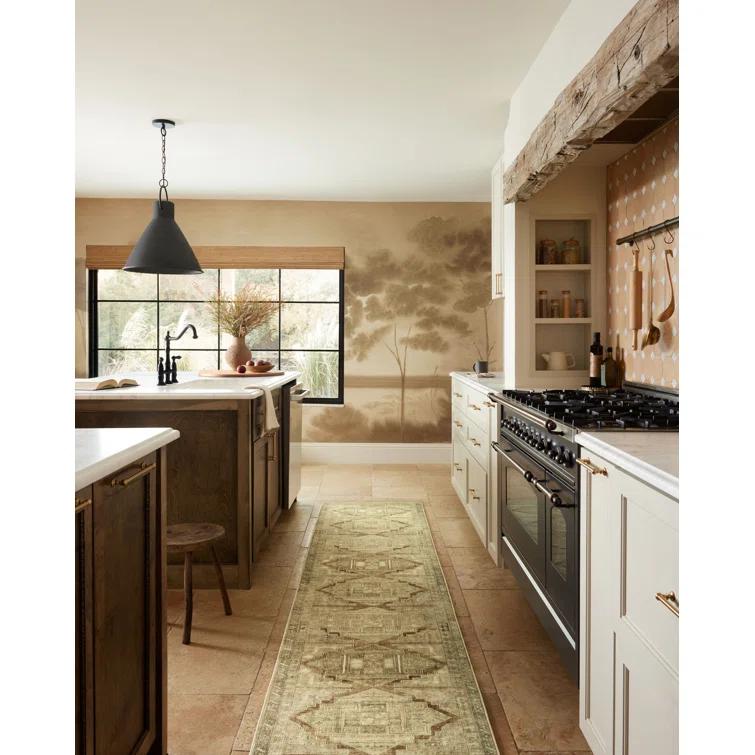 Sinclair II Rug by Magnolia Home by Joanna Gaines x Loloi - Khaki and Tobacco / 2' x 5'
