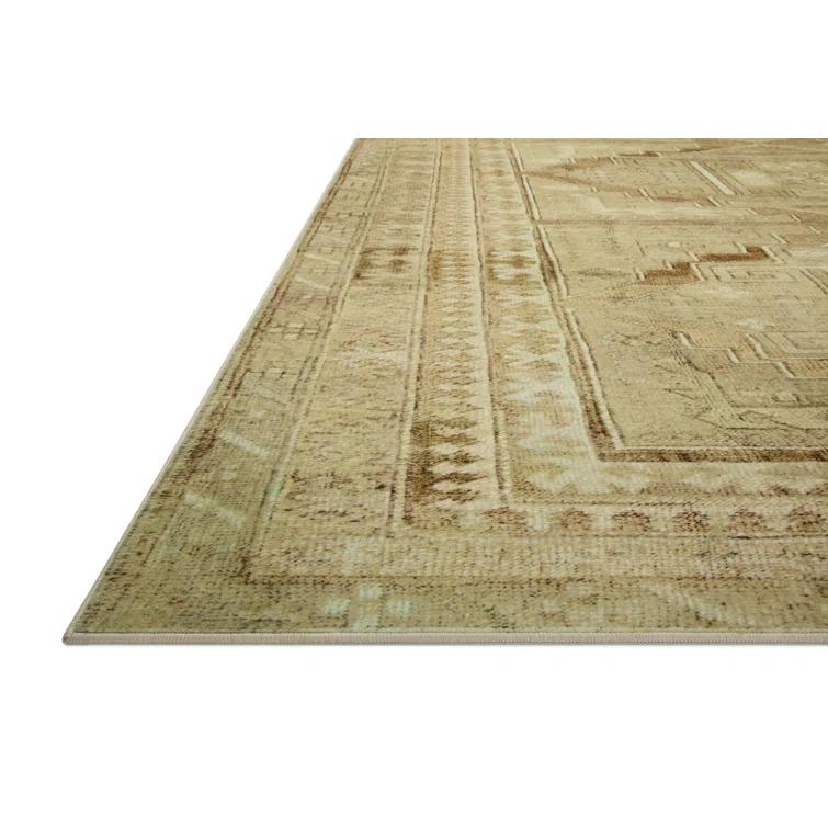 Sinclair II Rug by Magnolia Home by Joanna Gaines x Loloi - Khaki and Tobacco / 5' x 7'