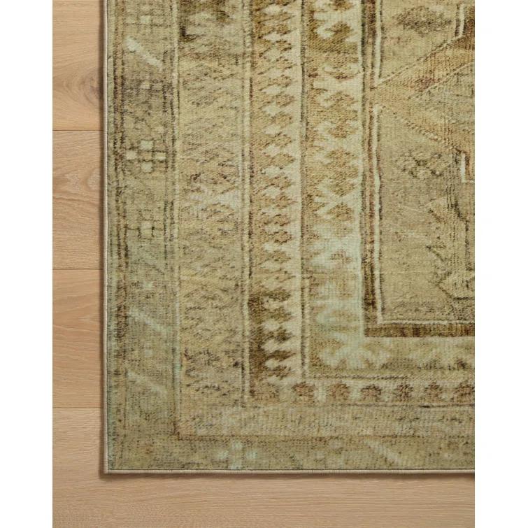 Sinclair II Rug by Magnolia Home by Joanna Gaines x Loloi - Khaki and Tobacco / 5' x 7'