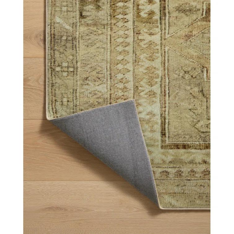 Sinclair II Rug by Magnolia Home by Joanna Gaines x Loloi - Khaki and Tobacco / 5' x 7'