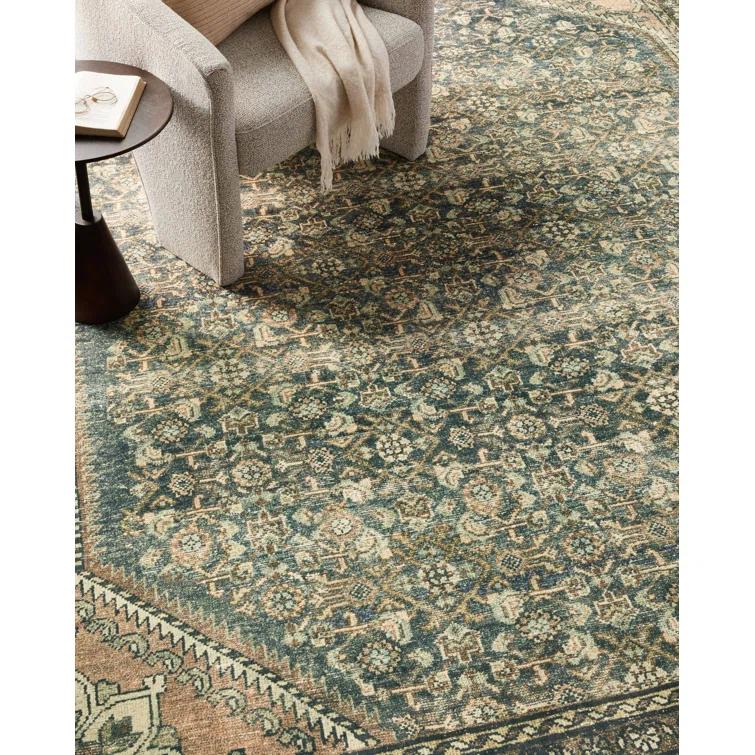 Banks I Rug by Magnolia Home by Joanna Gaines x Loloi - Denim and Clay / 5' x 7'6"