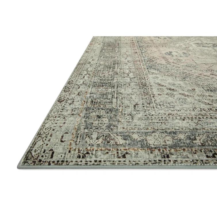Magnolia Home By Joanna Gaines X Loloi Sinclair Machine Washable Natural / Sage Area Rug