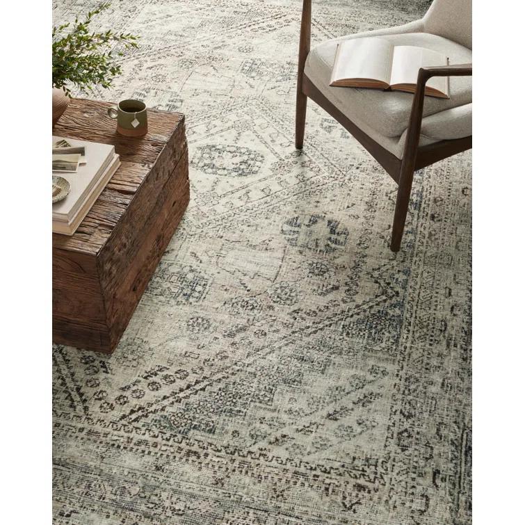 Magnolia Home By Joanna Gaines X Loloi Sinclair Machine Washable Natural / Sage Area Rug