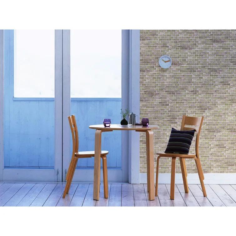 Abolos Landscape 1 in. x 2 in. Translucent Glass Plastic Face Mounted Brick Mosaic Designer Pool Tile