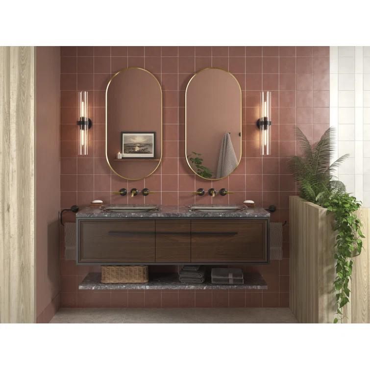 Purist™ 2 Light Indoor Bathroom Vanity Light Fixture, UL Listed