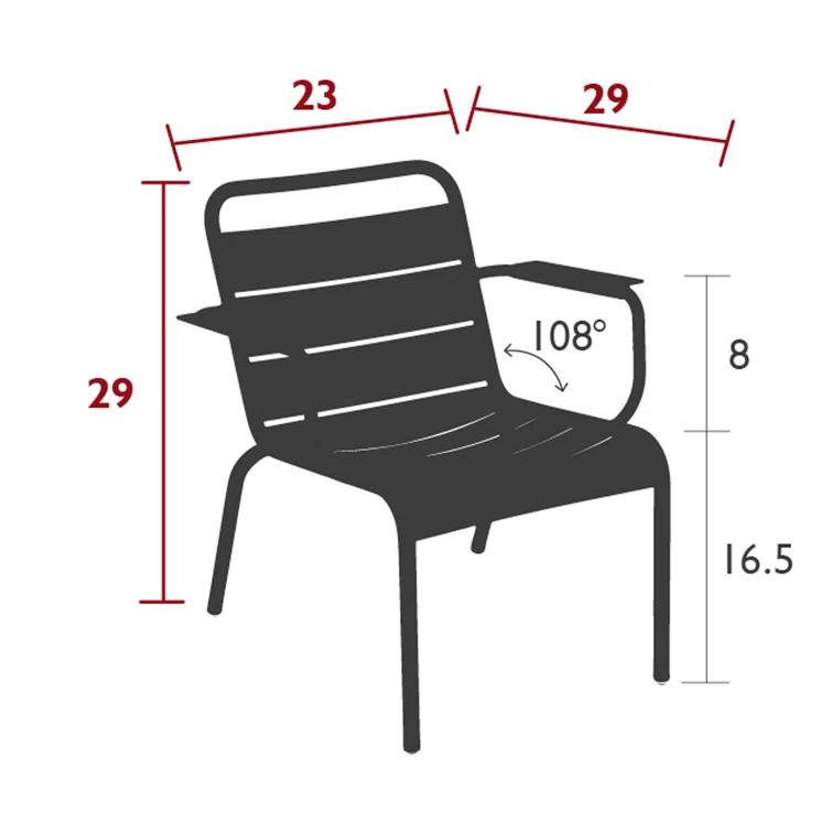 Luxembourg Stacking Patio Lounge Armchair