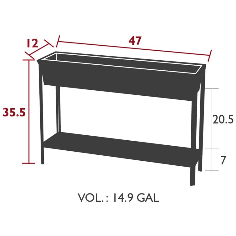 Terrazza 100% Steel Elevated Planter