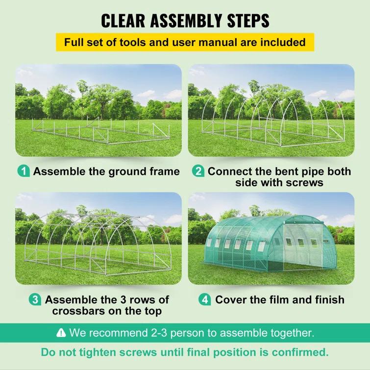 10' W x 20' D Greenhouse