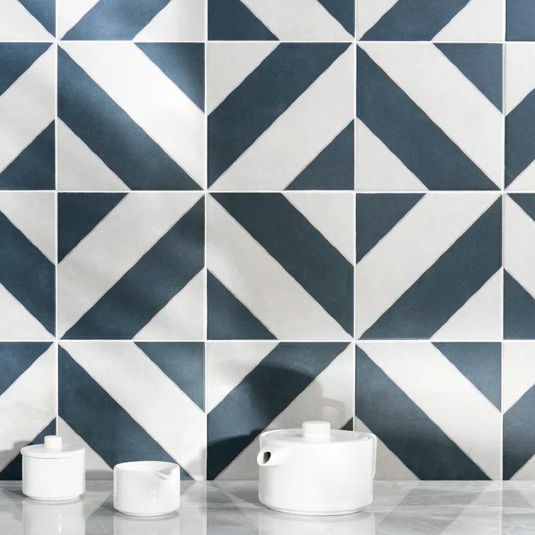 Ava Diagonal 9" x 9" Porcelain Tile (10.76 sq. ft./ Case)