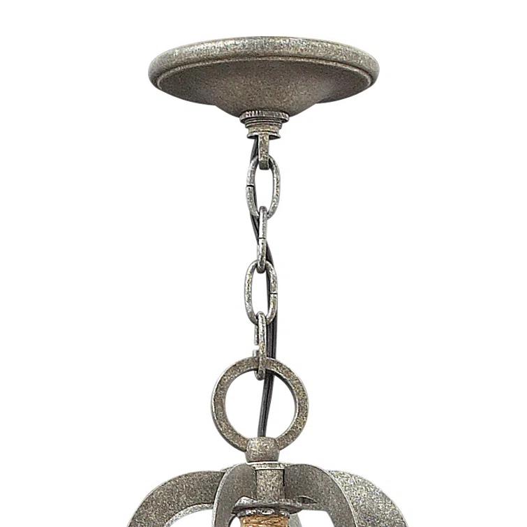 6 - Light Fabric Empire Chandelier