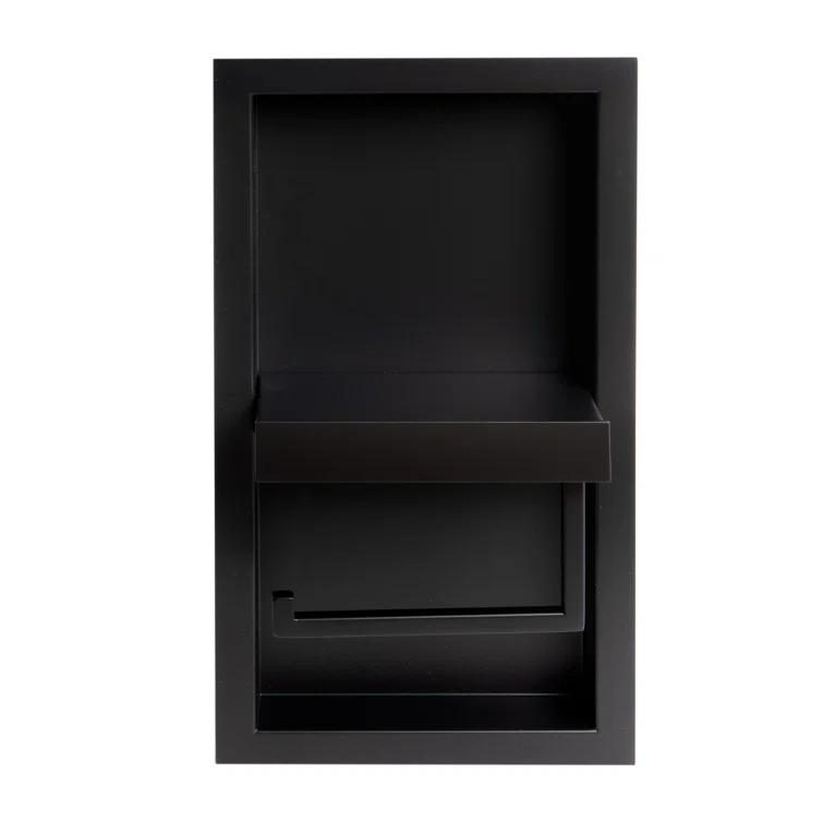 PVD Stainless Steel Recessed Toilet Paper Holder / Bathroom Niche