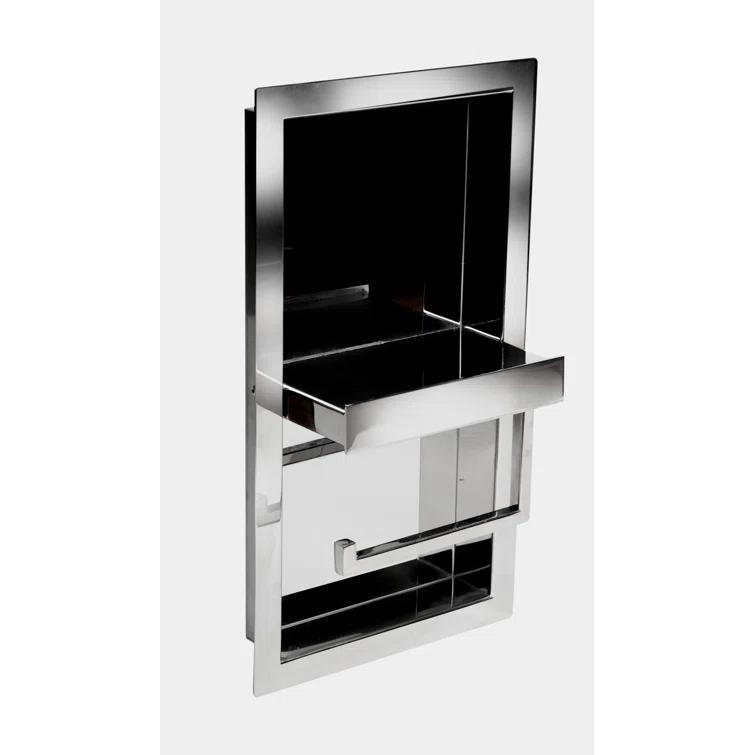 PVD Stainless Steel Recessed Toilet Paper Holder / Bathroom Niche