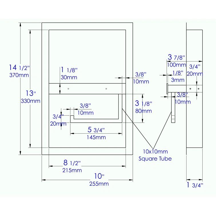 PVD Stainless Steel Recessed Toilet Paper Holder / Bathroom Niche