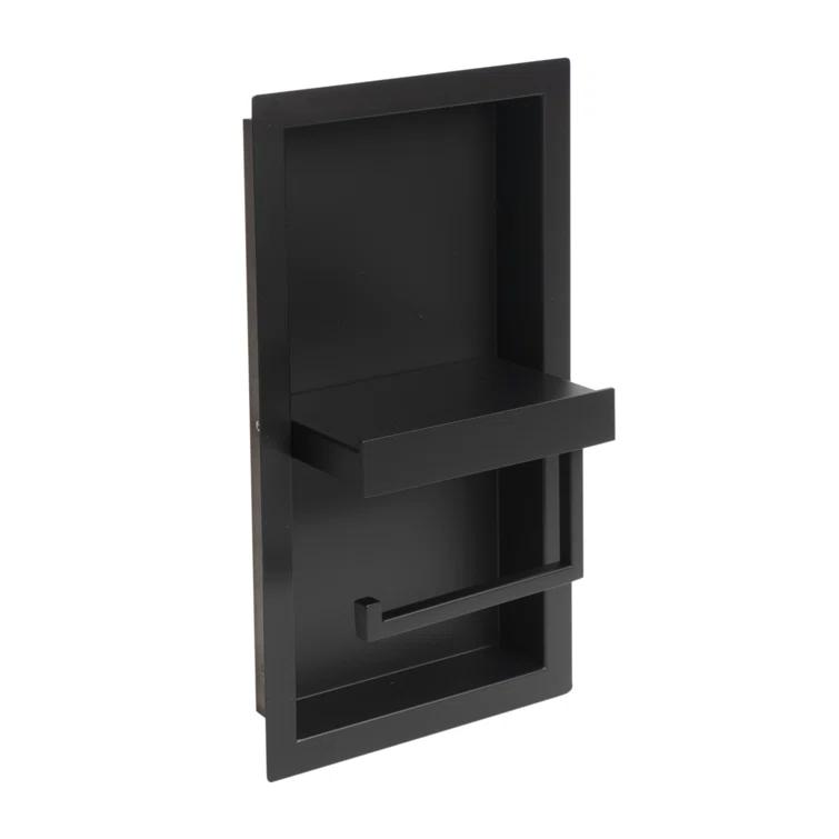 PVD Stainless Steel Recessed Toilet Paper Holder / Bathroom Niche