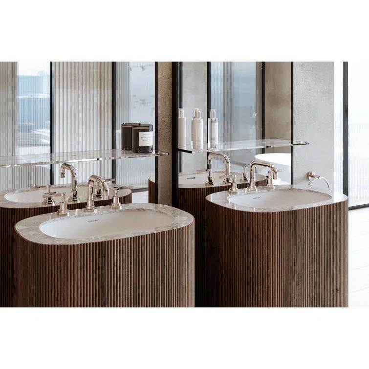 Lombardia Widespread Lavatory Faucet With U-Spout