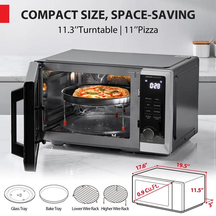 Toshiba 7-in-1 Countertop Microwave Air Fryer Inverter Technology Convection Microwave Smart Sensor