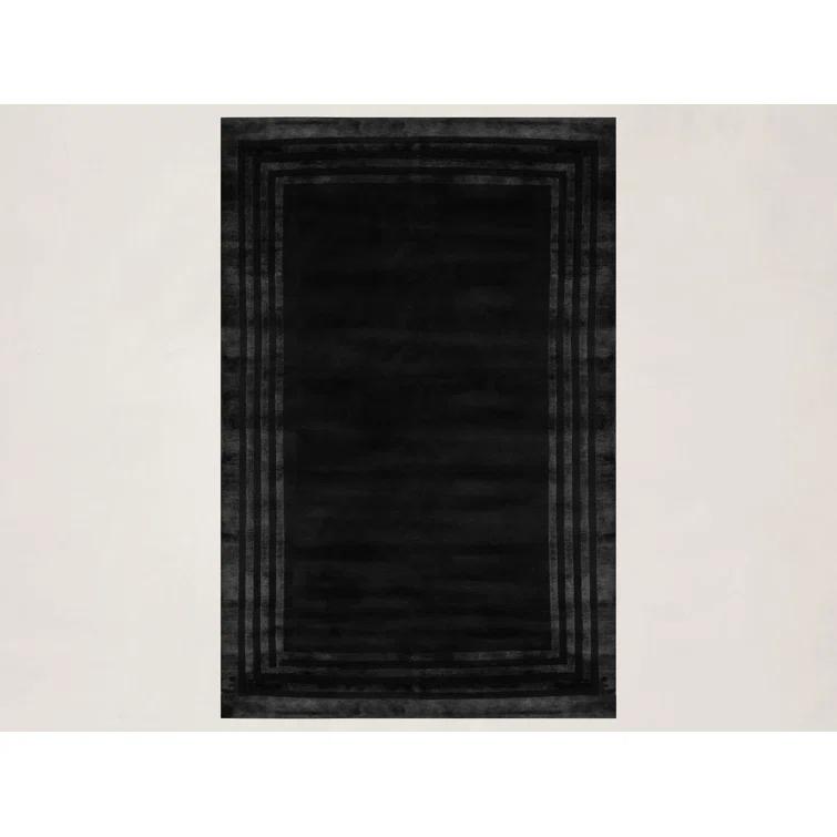 Onyx Hand-Knotted Wool and Viscose 6' x 9' Area Rug