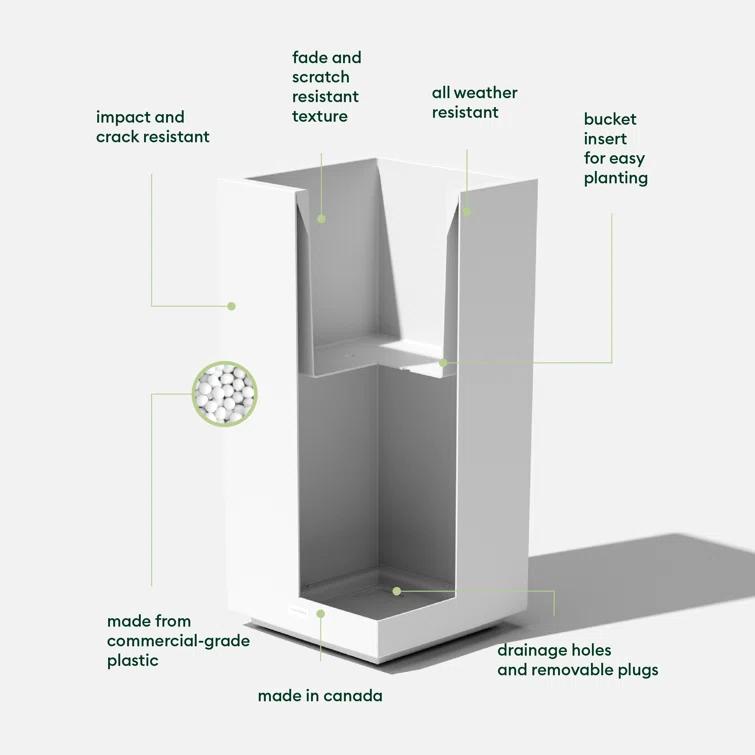 Block Series Pedestal Planter