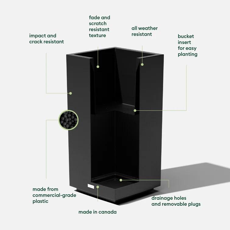 Block Series Pedestal Planter
