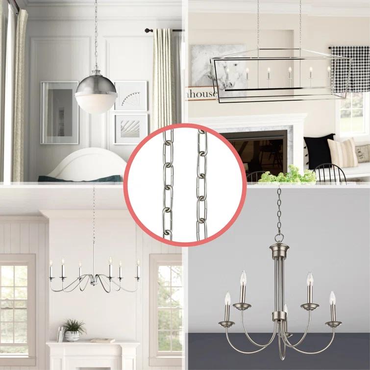 Aspen Creative Corporation 21102-2 Decorative Light Fixture Chain (Set of 2)
