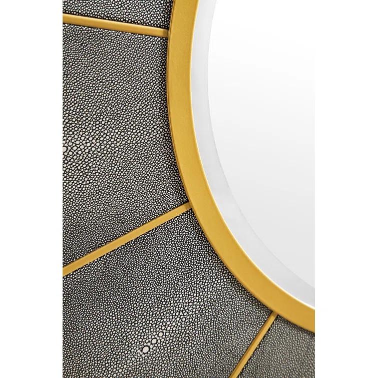 Compass Wood Flat Wall Mirror