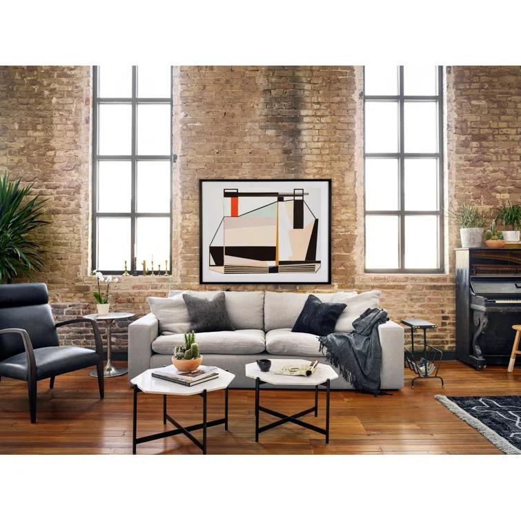 Silver Round Metal Contemporary End Table