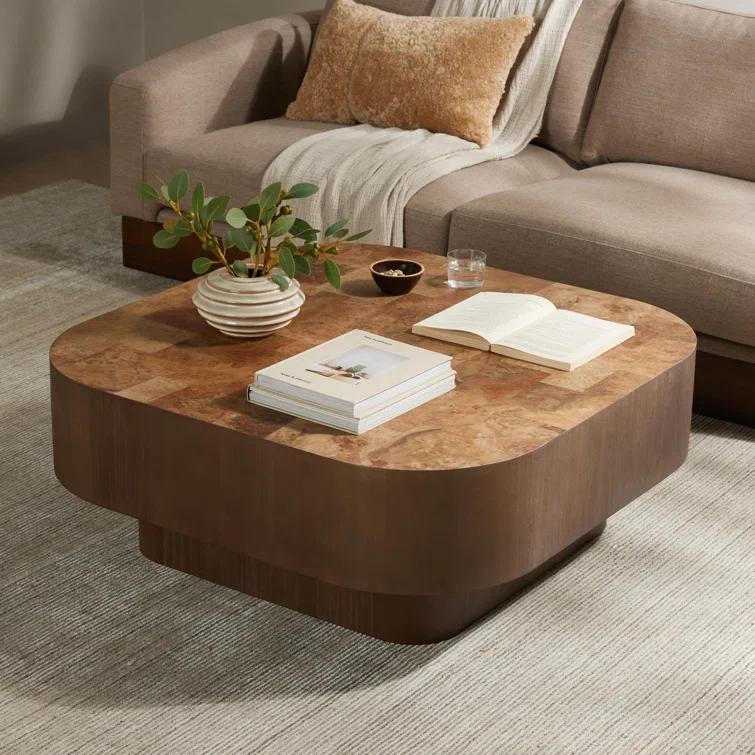 Sunako Coffee Table - Brown Burl
