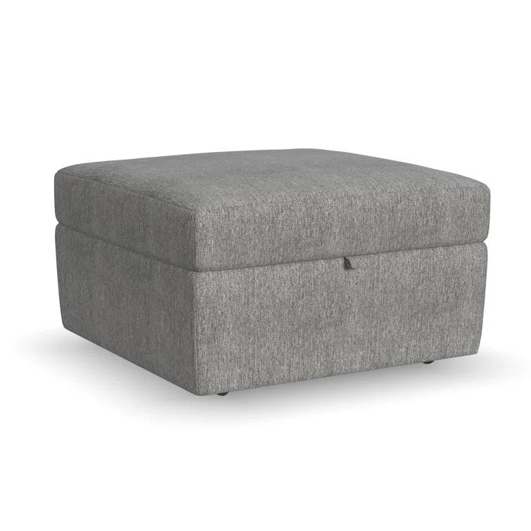 Flex 6 - Piece Upholstered Modular Sectional with Storage Ottoman
