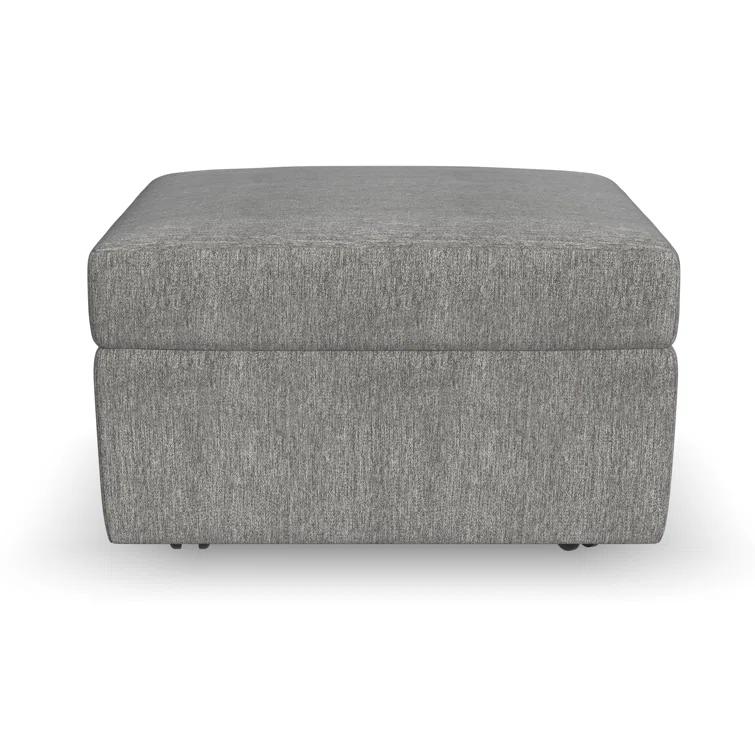 Flex 6 - Piece Upholstered Modular Sectional with Storage Ottoman