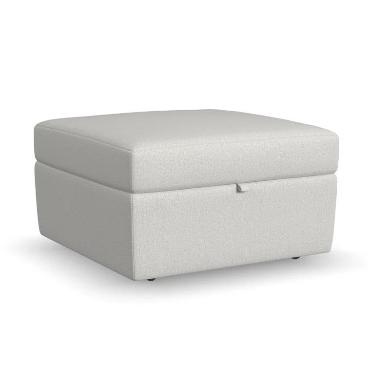 Flex 6 - Piece Upholstered Modular Sectional with Storage Ottoman