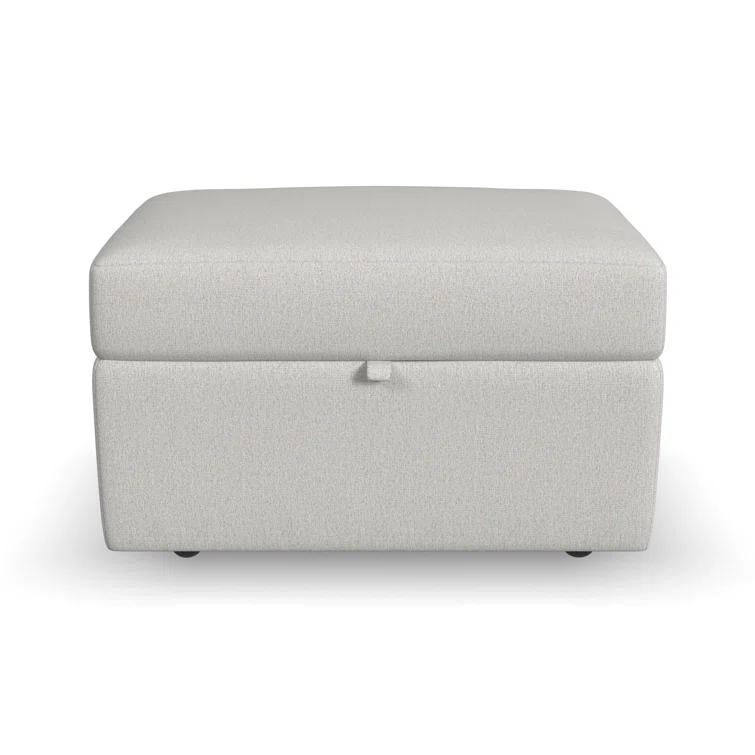Flex 6 - Piece Upholstered Modular Sectional with Storage Ottoman
