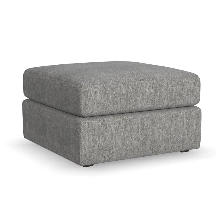 Flex 5 - Piece Upholstered Modular Sectional with Bumper Ottoman