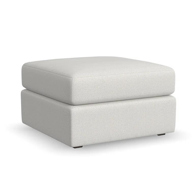 Flex 5 - Piece Upholstered Modular Sectional with Bumper Ottoman