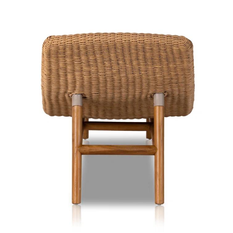 Janine 24'' Outdoor Teak Chaise Lounge