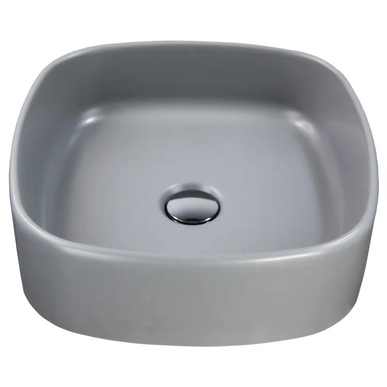 Regatta Poured Square Vessel Bathroom Sink