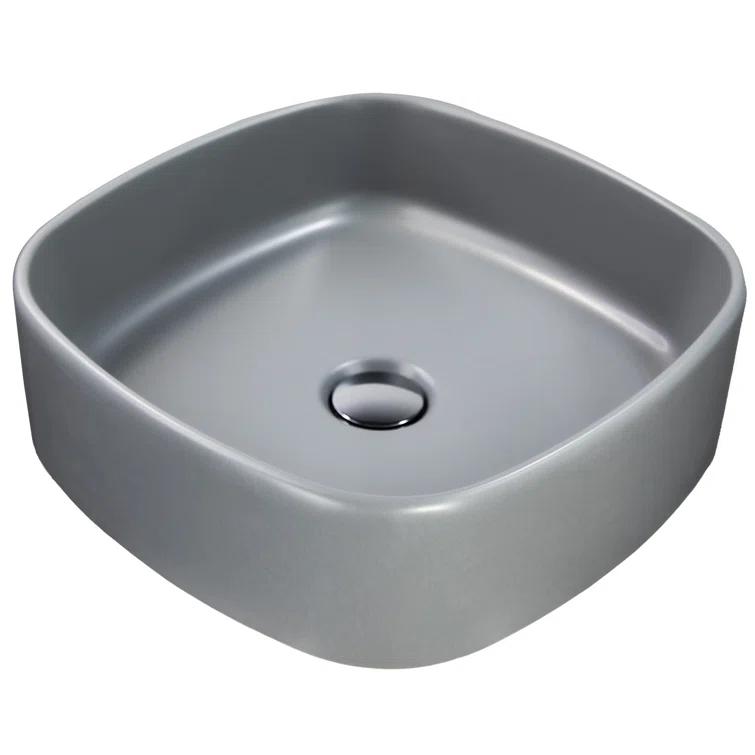 Regatta Poured Square Vessel Bathroom Sink
