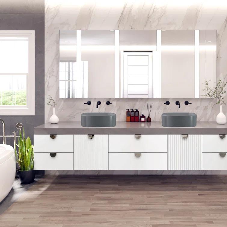 Regatta Poured Square Vessel Bathroom Sink