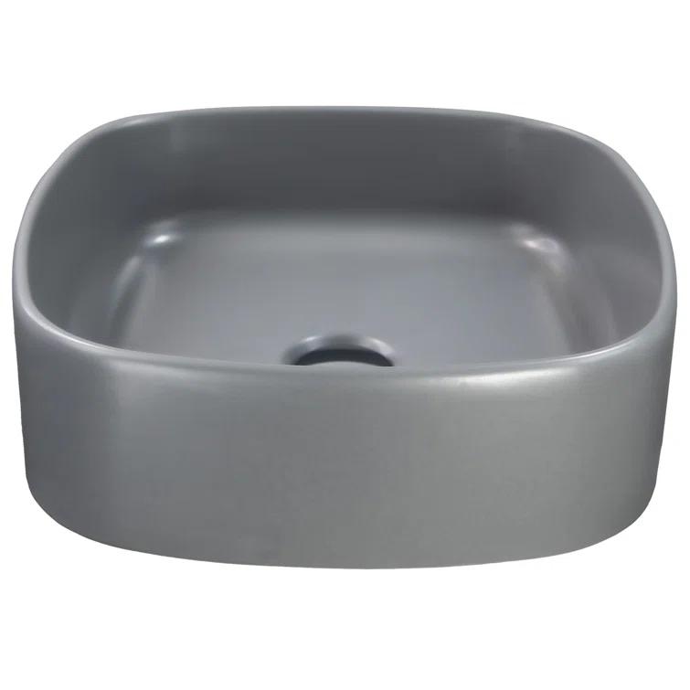 Regatta Poured Square Vessel Bathroom Sink
