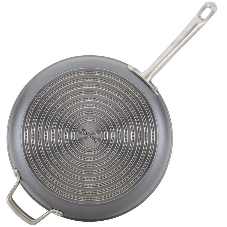 Anolon Accolade 12.25" Forged Hard-Anodized Nonstick Frying Pan with Lid