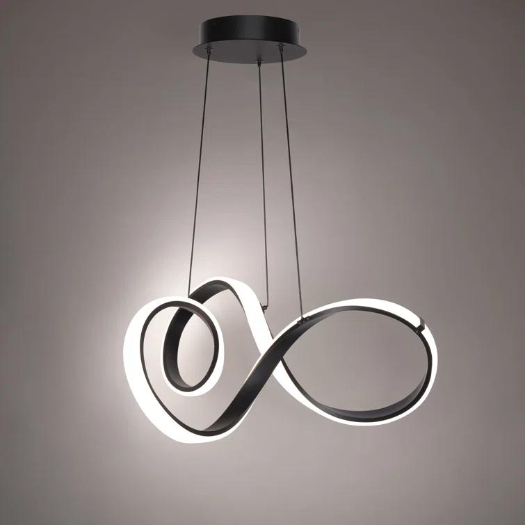 Vornado 1 - Light Chrome LED Novelty Pendant