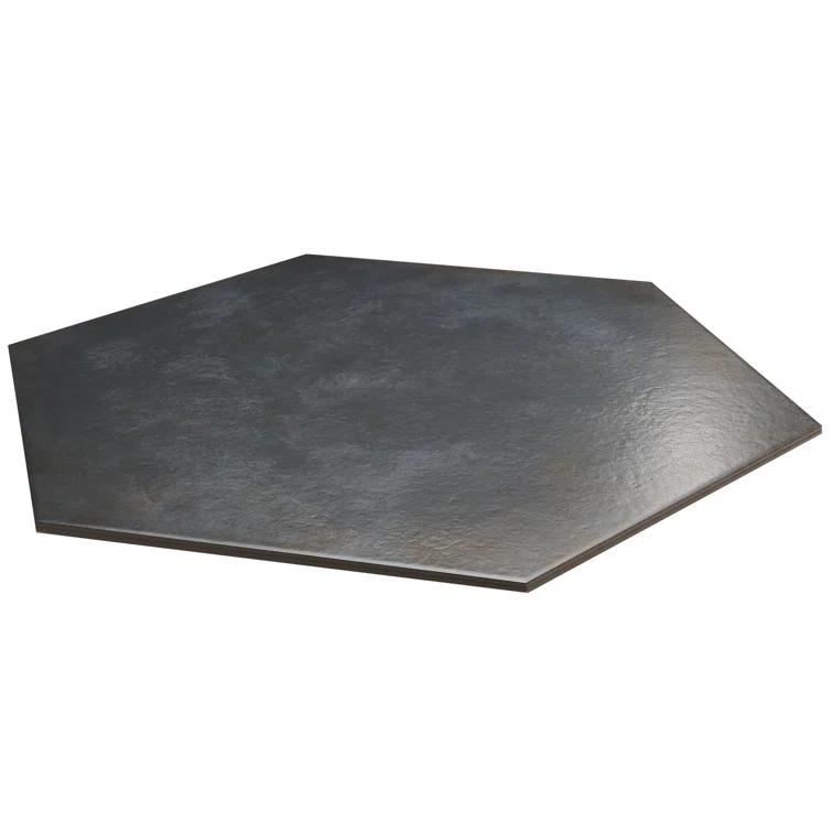 Angela Harris Fuller 20" Hex Porcelain Metallic Look Floor and Wall Tile