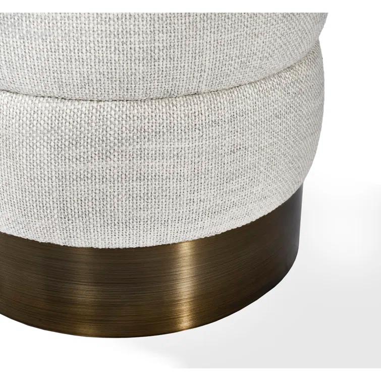 Charlize Stainless Steel Accent Stool